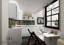 Дизайн кухни в квартире студии 25 кв м