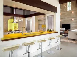 Kitchen With Bar Design