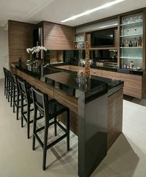 Kitchen with bar design