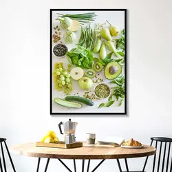 Painting For The Kitchen In A Modern Style Above The Table Photo