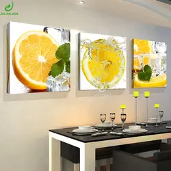 Painting for the kitchen in a modern style above the table photo