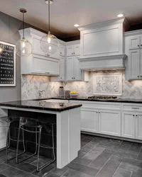 Marble kitchen design photo