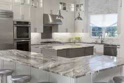 Marble kitchen design photo