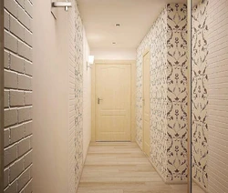 How to combine wallpaper in the hallway photo