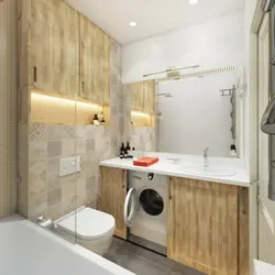 2 by 2 bath design without toilet with washing machine