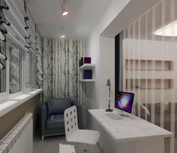 1 комнатная квартира с лоджией дизайн