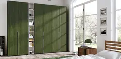Photo bedroom wardrobe with doors