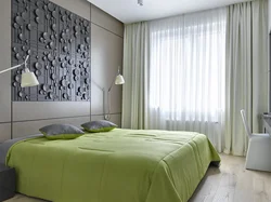 Bedroom Design In Gray-Green Tones