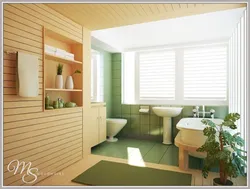 Lining in the bathroom design