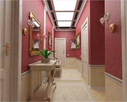 What wallpaper is best for a corridor in an apartment photo