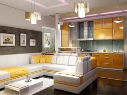 Combined living room design