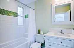 Bathroom design with window Khrushchev