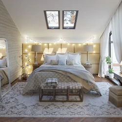 Дизайн спальни в загородном стиле