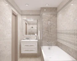 Porcelain tiles in the bathroom real photos