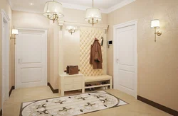 Design of a small hallway in light colors