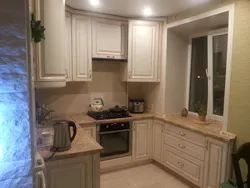 Photo of the kitchen in the Brezhnevka apartment