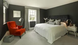 Gray white bedroom design color combination