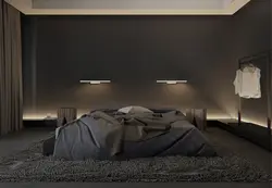 Темная спальня дизайн фото в современном