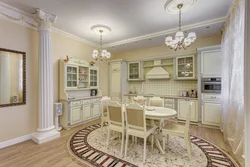 Kitchen Interior In A House In A Classic Style