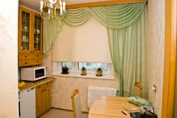 Types of curtains for the kitchen photo