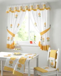 Types of curtains for the kitchen photo