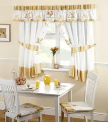 Types of curtains for the kitchen photo