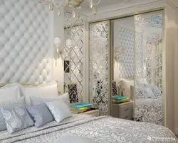 Mirrors In The Interior Of A Modern Bedroom