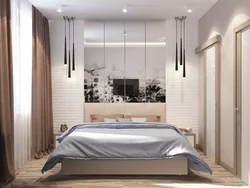 Mirrors In The Interior Of A Modern Bedroom