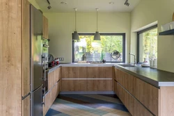 Modern Kitchen Design U-Shaped With Window