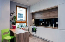 Kitchen design with mezzanines to the ceiling