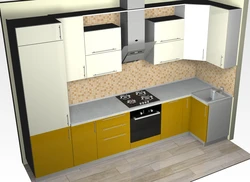 Kitchen design 4 by 4 meters with window