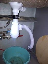 How to install a siphon in the kitchen photo