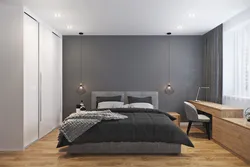 Minimalist üslubda dizaynda parlaq yataq otağı