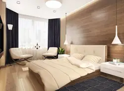 Bright bedroom in minimalist style design
