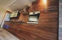 Kitchen veneer photos in the interior