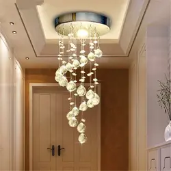 Modern chandeliers in the hallway photo