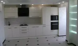 Фота кухні прамыя 5 метраў