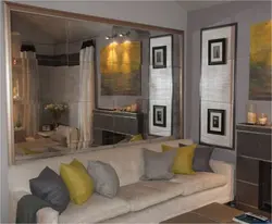 Mirrors In The Living Room Design Above The Sofa Photo