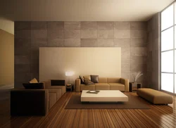 Modern interior design of walls in an apartment