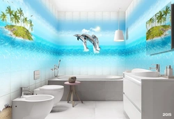 Photo Of 3D Walls For The Bathroom