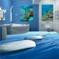 Photo of 3D walls for the bathroom