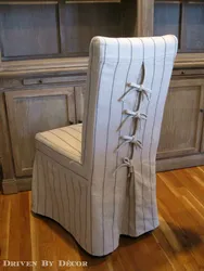 How To Sew Chair Covers With A Back For The Kitchen Photo