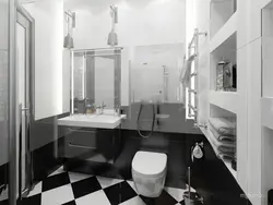 Bathtub with toilet design in white color
