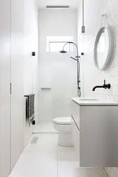 Ванна З Туалетам Дызайн У Белым Колеры