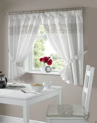 Curtain ideas for the kitchen in a modern style photo