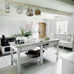 Scandinavian style house interior kitchen