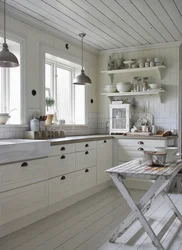 Scandinavian style house interior kitchen