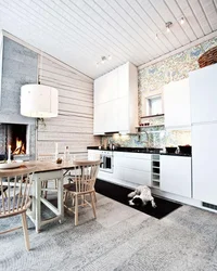 Дом в скандинавском стиле интерьер кухня