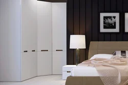 Corner Wardrobe In The Bedroom In A Modern Style Design Photo