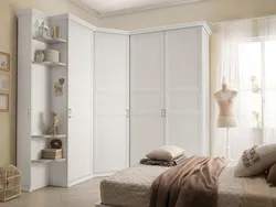 Corner Wardrobe In The Bedroom In A Modern Style Design Photo